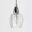 3-light pendant light Virginia - chrome and clear glass
