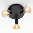 Ceiling spotlight with Amber glass, 3-light - Missouri