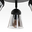 Modern matt black ceiling spotlight, 3-light - Toledo