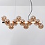 Luxury pendant lamp 16-light amber glass - Sunita