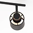 Black ceiling lamp with 3 spotlights - Finley