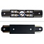 Double-sided centre feed connection block for 1-phase track, black