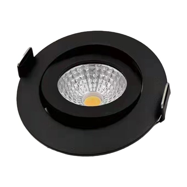 Recessed spotlight Siem with CCT switch - black