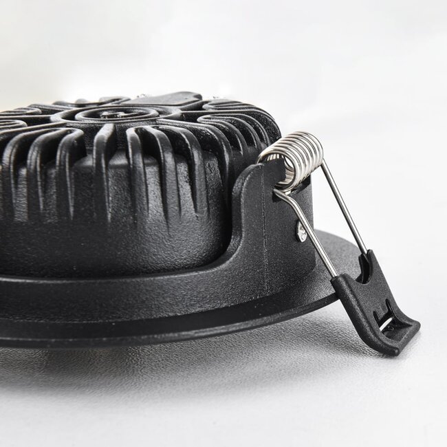 Recessed spotlight Siem with CCT switch - black