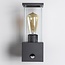Modern dark grey wall lamp with sensor - Mick
