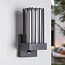 Industrial outdoor wall light Tijn with sensor - anthracite
