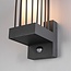 Industrial dark grey wall lamp with sensor - Tijn