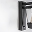 Dark grey designer lighting wall lamp made of glass, including sensor - Jonah