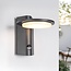 Outdoor wall light Mayson with sensor - anthracite with integrated LED