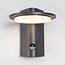 Outdoor wall light Mayson with sensor - anthracite with integrated LED