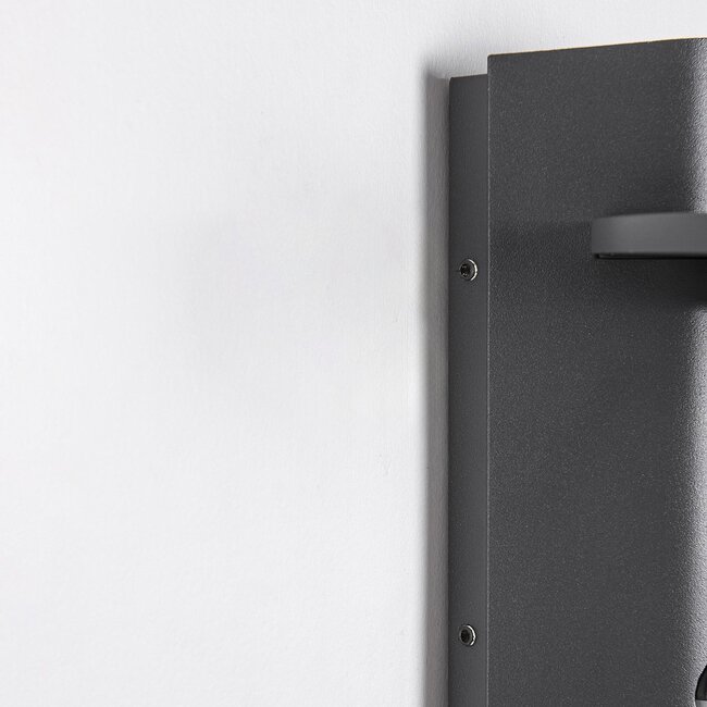 Outdoor wall light Mayson with sensor - anthracite with integrated LED
