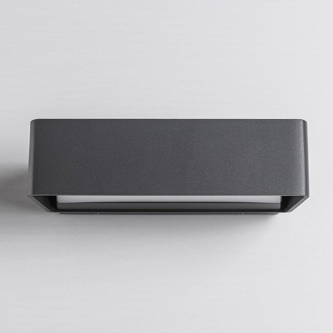 Designer outdoor wall light Raf - anthracite with integrated LED