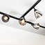 Modern 1.5 metre single-phase track lighting system with Jenna spotlights - ceiling lights