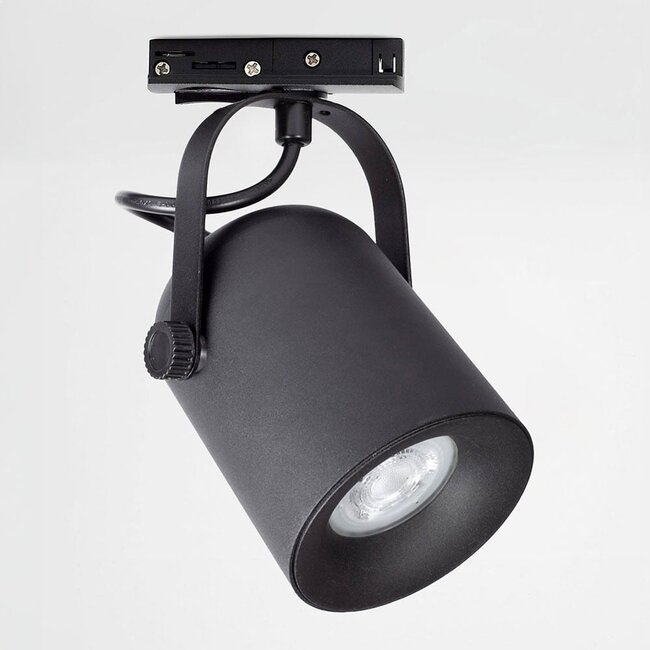 Modern 3-metre single-phase track lighting system with Julien spotlights - ceiling lights