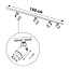 1.5 metre 1-phase track system set with Julien spotlights, black