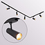 Modern 3-metre single-phase track lighting system with Jazz spotlights - ceiling lights