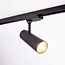Modern 3-metre single-phase track lighting system with Juliette spotlights - ceiling lights