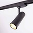 Modern 3-metre single-phase track lighting system with Juliette spotlights - ceiling lights