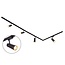 Modern 3-metre single-phase track lighting system with Juliette spotlights - ceiling lights
