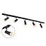 Modern 1.5 metre single-phase track lighting system with Juliette spotlights - ceiling lights