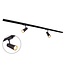 Modern 1.5 metre single-phase track lighting system with Juliette spotlights - ceiling lights