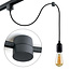 Suspension clip for single-phase Track lighting system, Black