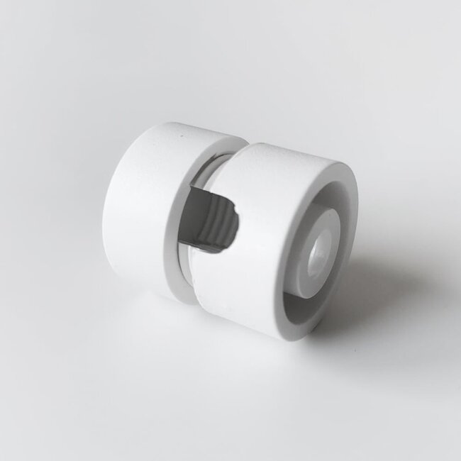 Suspension clip for single-phase Track lighting system, White