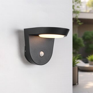 Solar wall light with sensor - Jackson