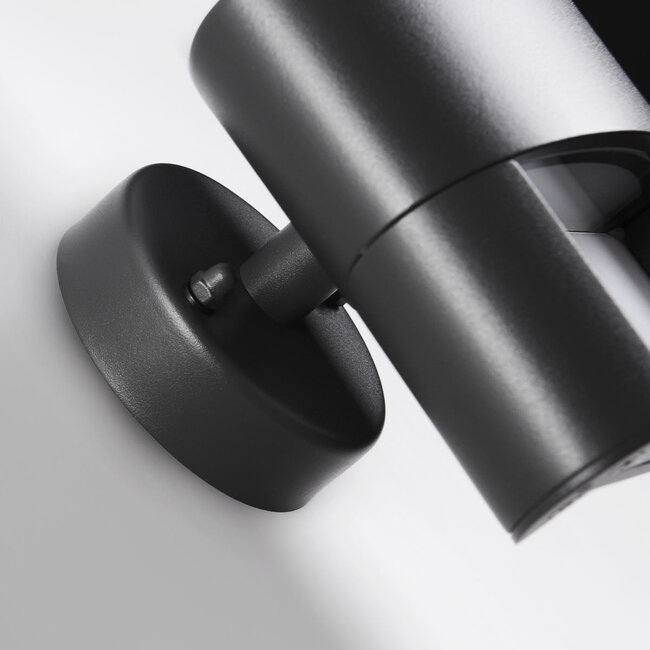 Outdoor wall light Lidia with house number - integrated LED