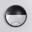 Round outdoor wall light with sensor and adjustable colour temperature