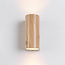 Wall lamp in wood effect, 2-light - Matteo
