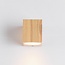 Elegant outdoor wall light in wood effect - Giulia