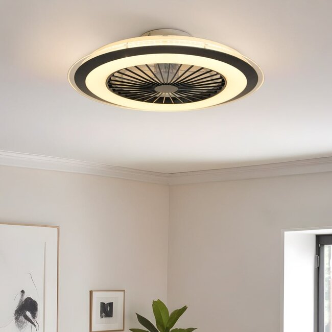 Ceiling fan Meva with RGBW function and star effect