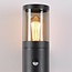 2-light outdoor wall light Calais with sensor - stainless steel