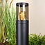 Elegant Reims outdoor standing lamp in stainless steel