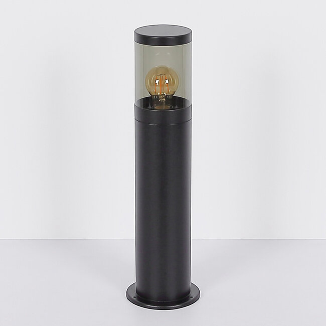 Elegant Reims outdoor standing lamp in stainless steel