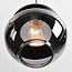 Pendant lamp with smoked glass, 3-light - Sofie