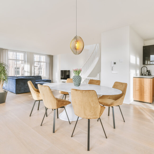 Wooden pendant light Lieke - light wood