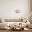 pendant light Fenna in bamboo - natural and white