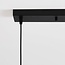3-light pendant light Vanessa - curved smoked grey glass
