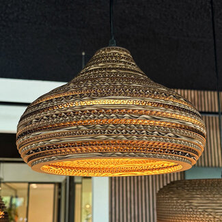 Cardboard pendant lamp - Lena