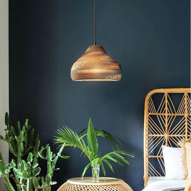 Cardboard pendant lamp - Lena