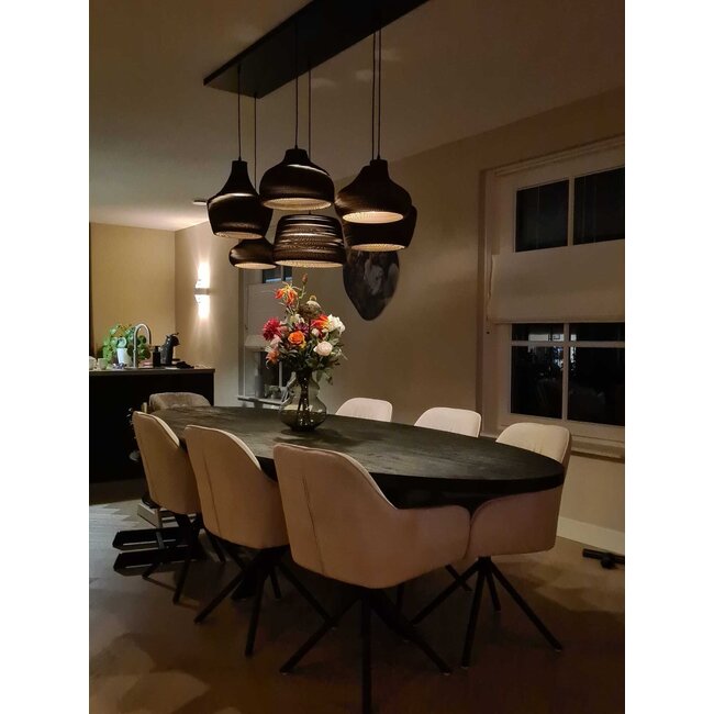 Cardboard pendant lamp - Lena