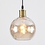 3-light pendant light Lotte with three coloured glass globes
