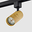1-phase Track spotlights black with oak wood effect - Loek