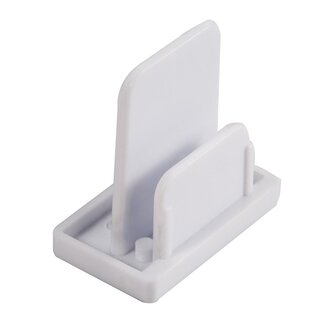 End cap for track system, white