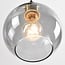 4-light pendant light Livia with glass globes