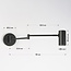 Black wall lamp Revah