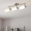 Ceiling lamp Talia 3-light in chrome with white shades