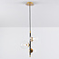 3-light pendant lamp with transparent glass - Nisrin